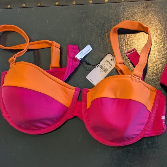 Express bikini top (L) and high rise bottoms (M) - new with tags - Picture 1 of 4